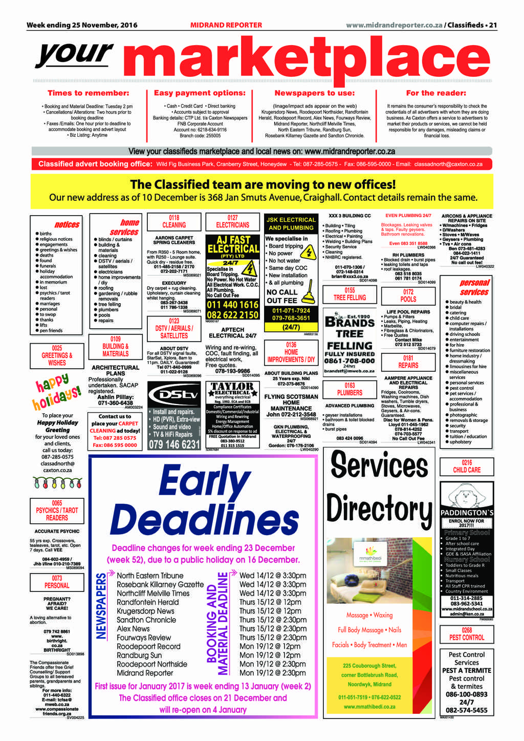 Midrand Reporter 25 November 2016 page 21