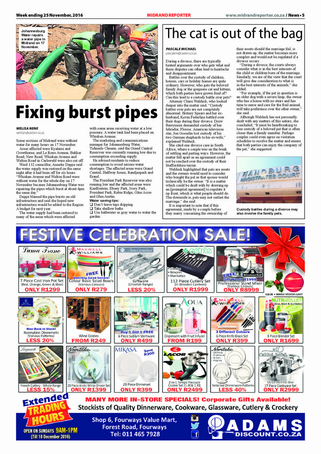 Midrand Reporter 25 November 2016 page 5