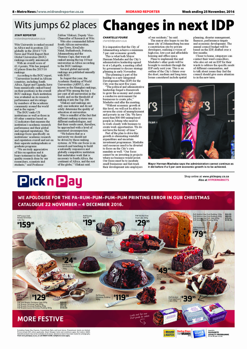 Midrand Reporter 25 November 2016 page 8