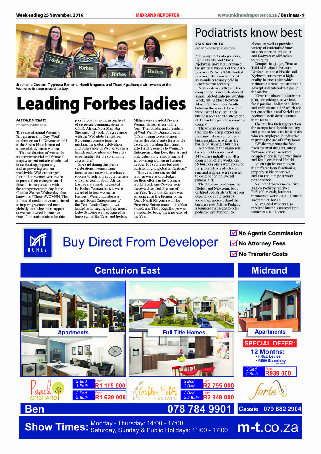 Midrand Reporter 25 November 2016 page 9