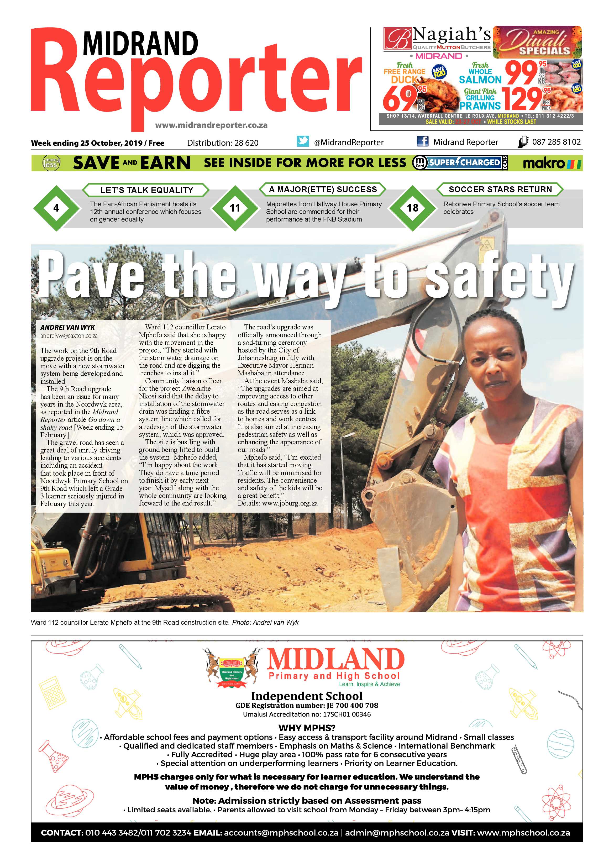 Midrand Reporter 25 October, 2019 page 1