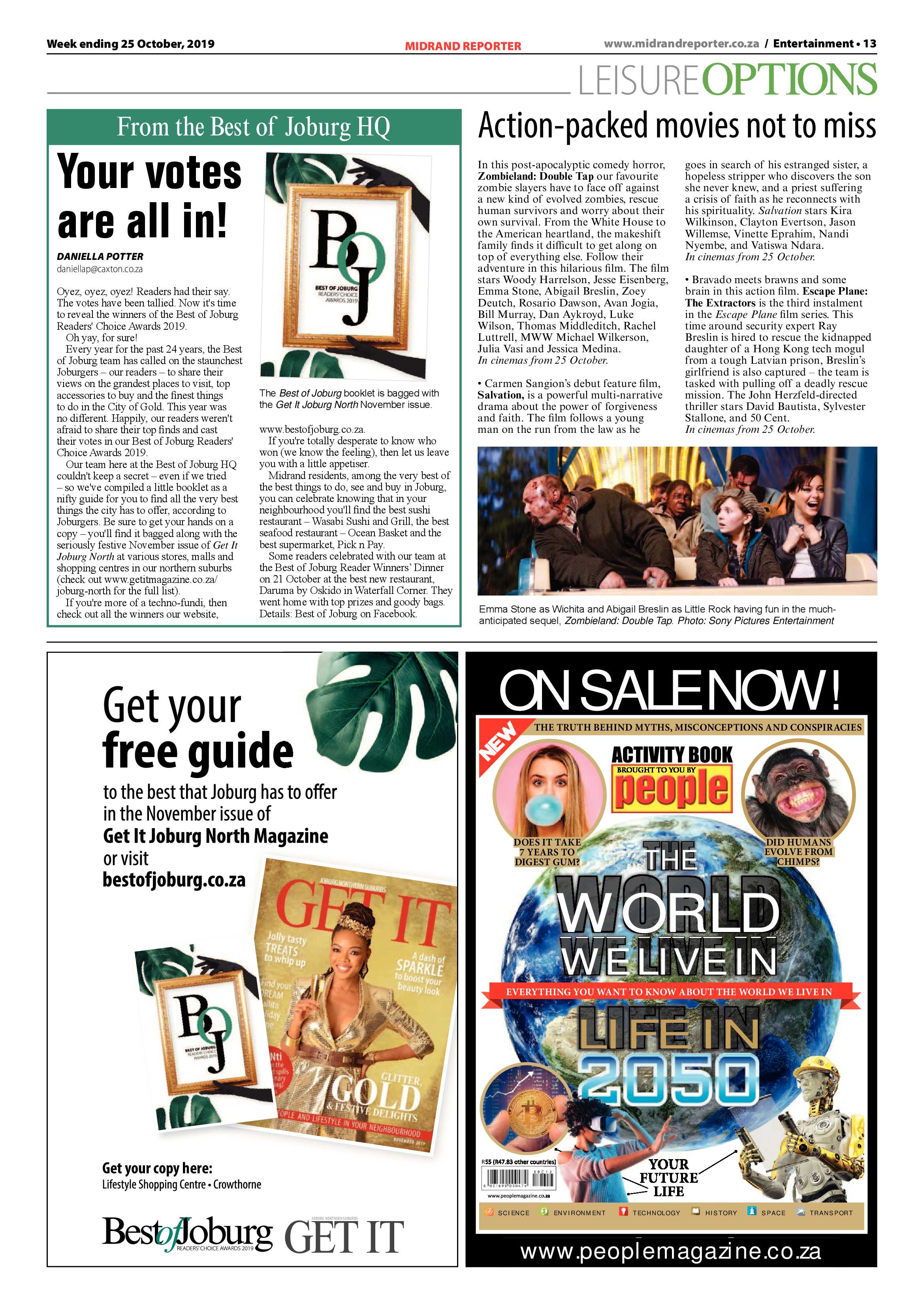 Midrand Reporter 25 October, 2019 page 13