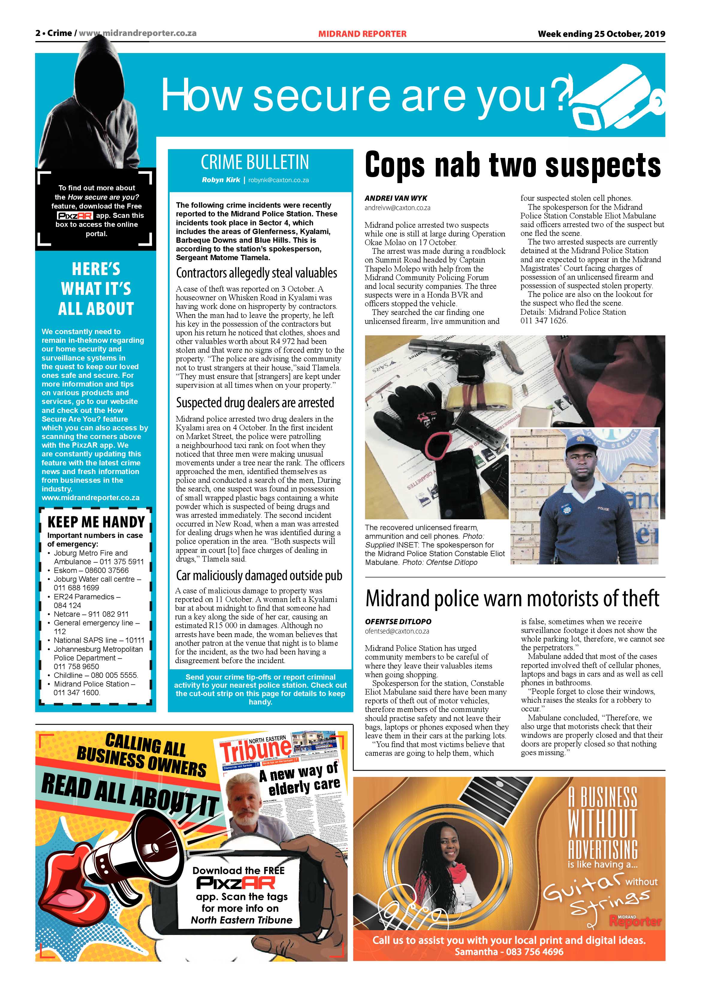 Midrand Reporter 25 October, 2019 page 2