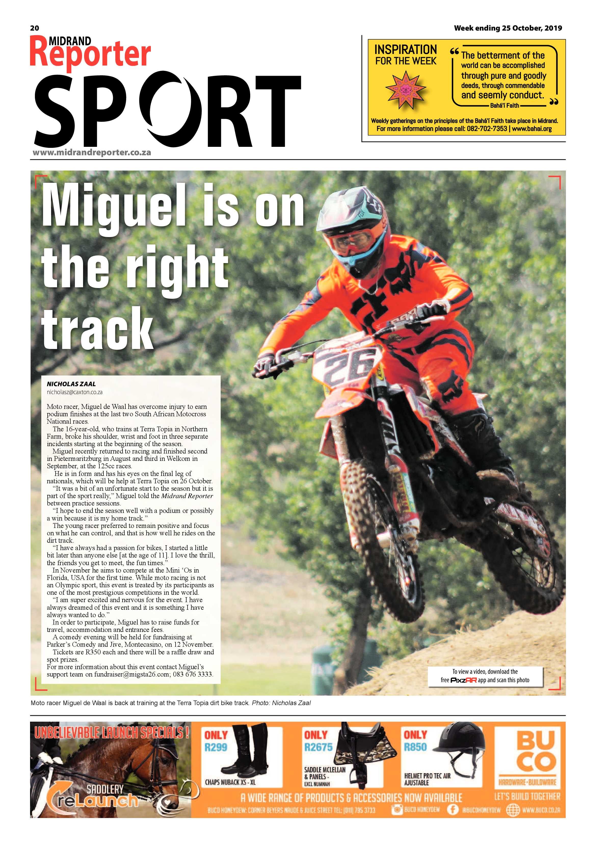 Midrand Reporter 25 October, 2019 page 20