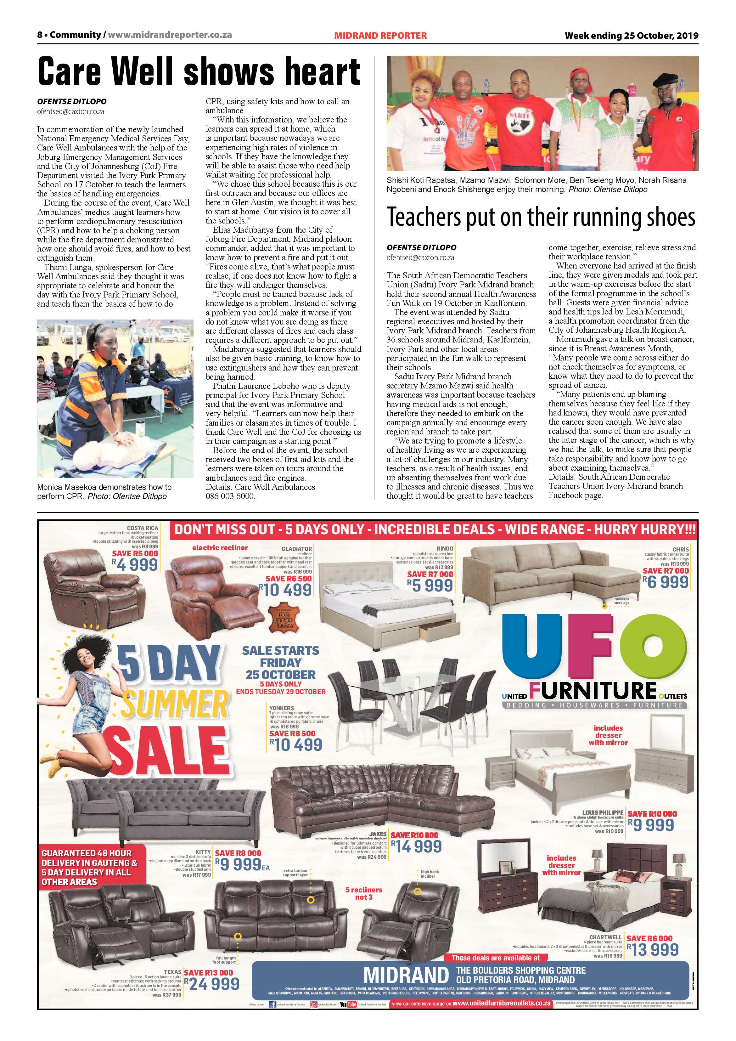 Midrand Reporter 25 October, 2019 page 8