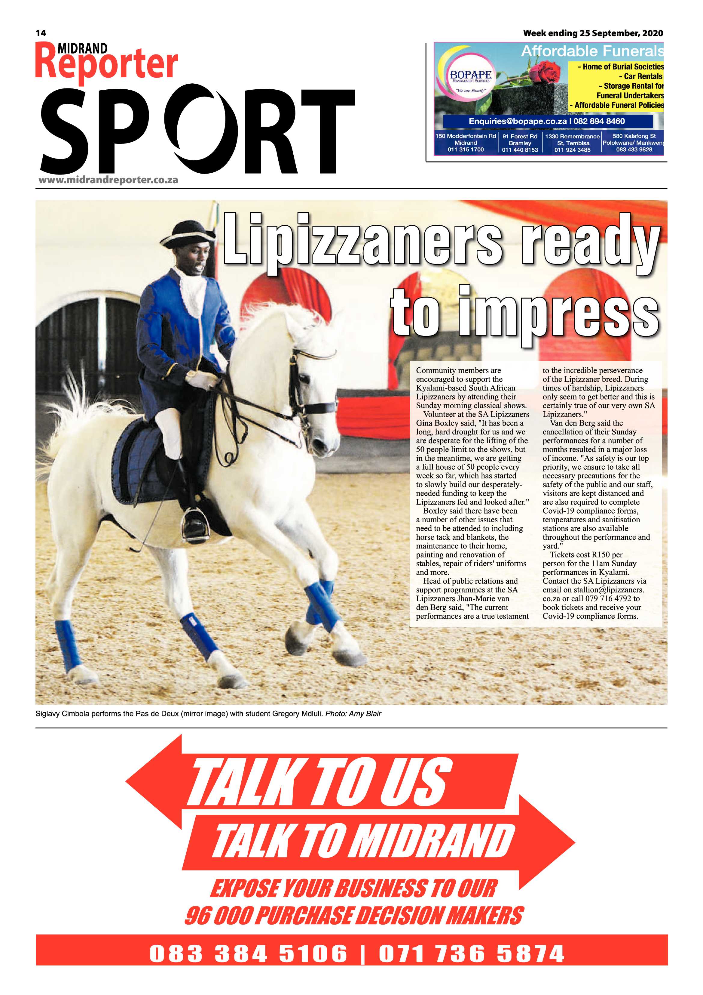 Midrand Reporter 25 September 2020 page 16
