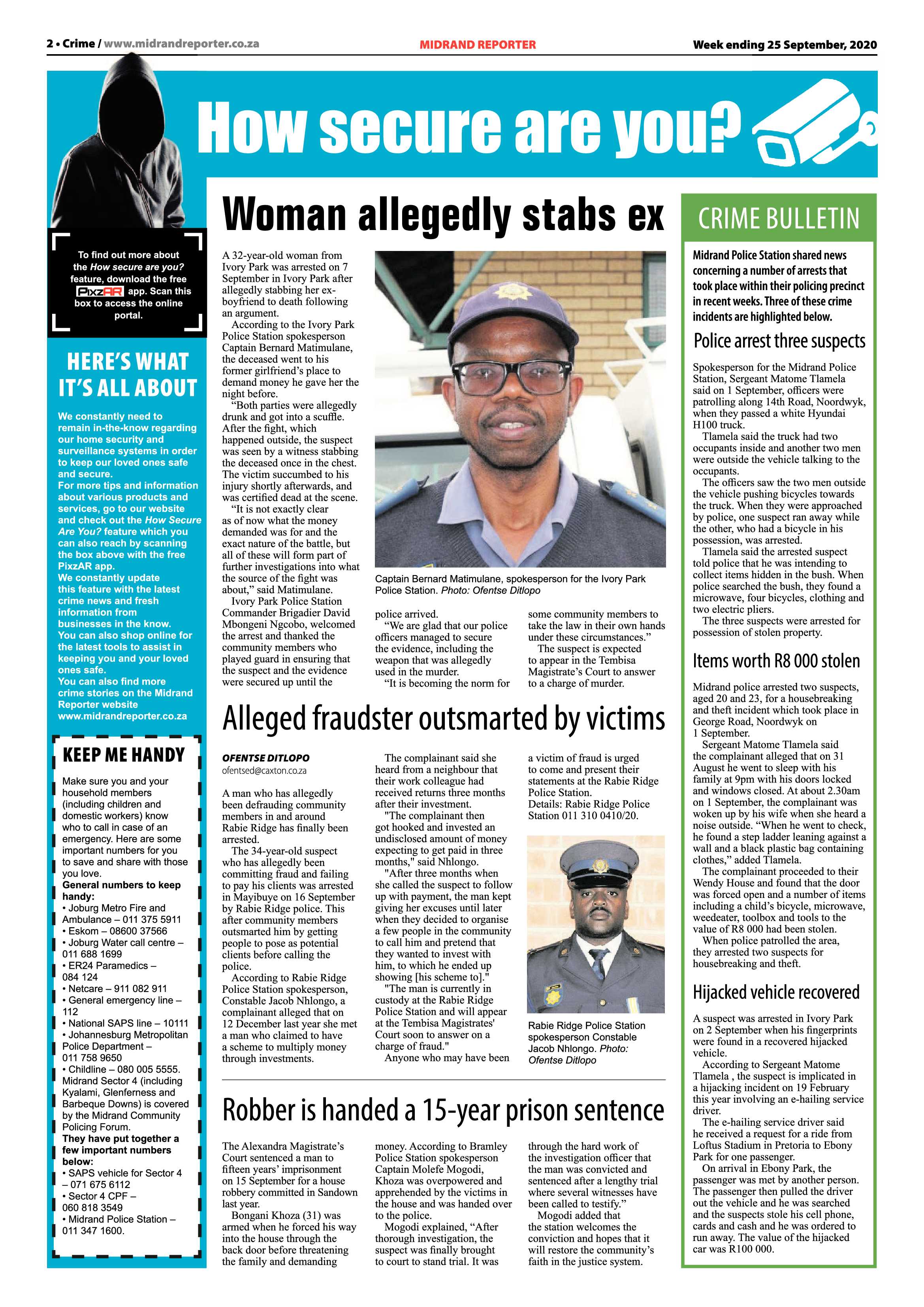 Midrand Reporter 25 September 2020 page 4