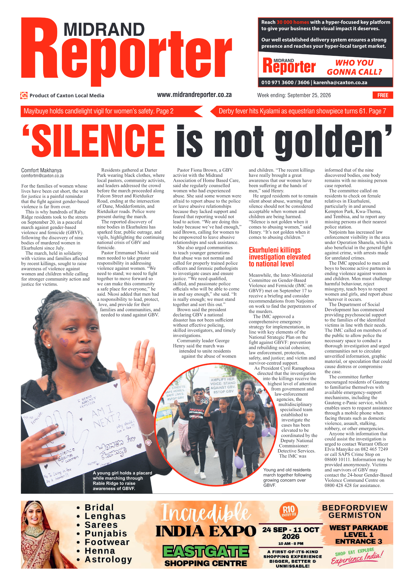 Midrand Reporter 25 September 2026 page 3