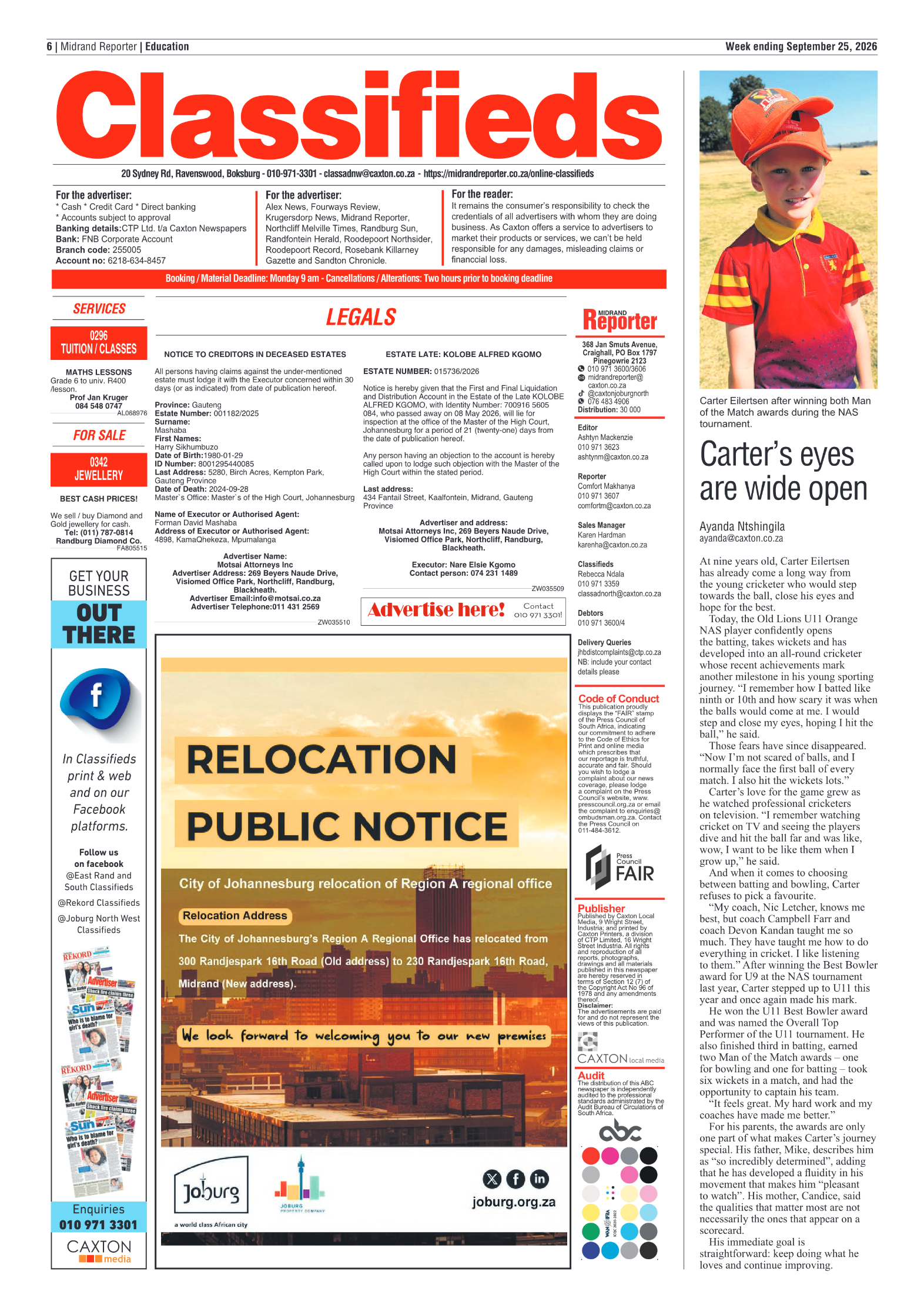 Midrand Reporter 25 September 2026 page 8