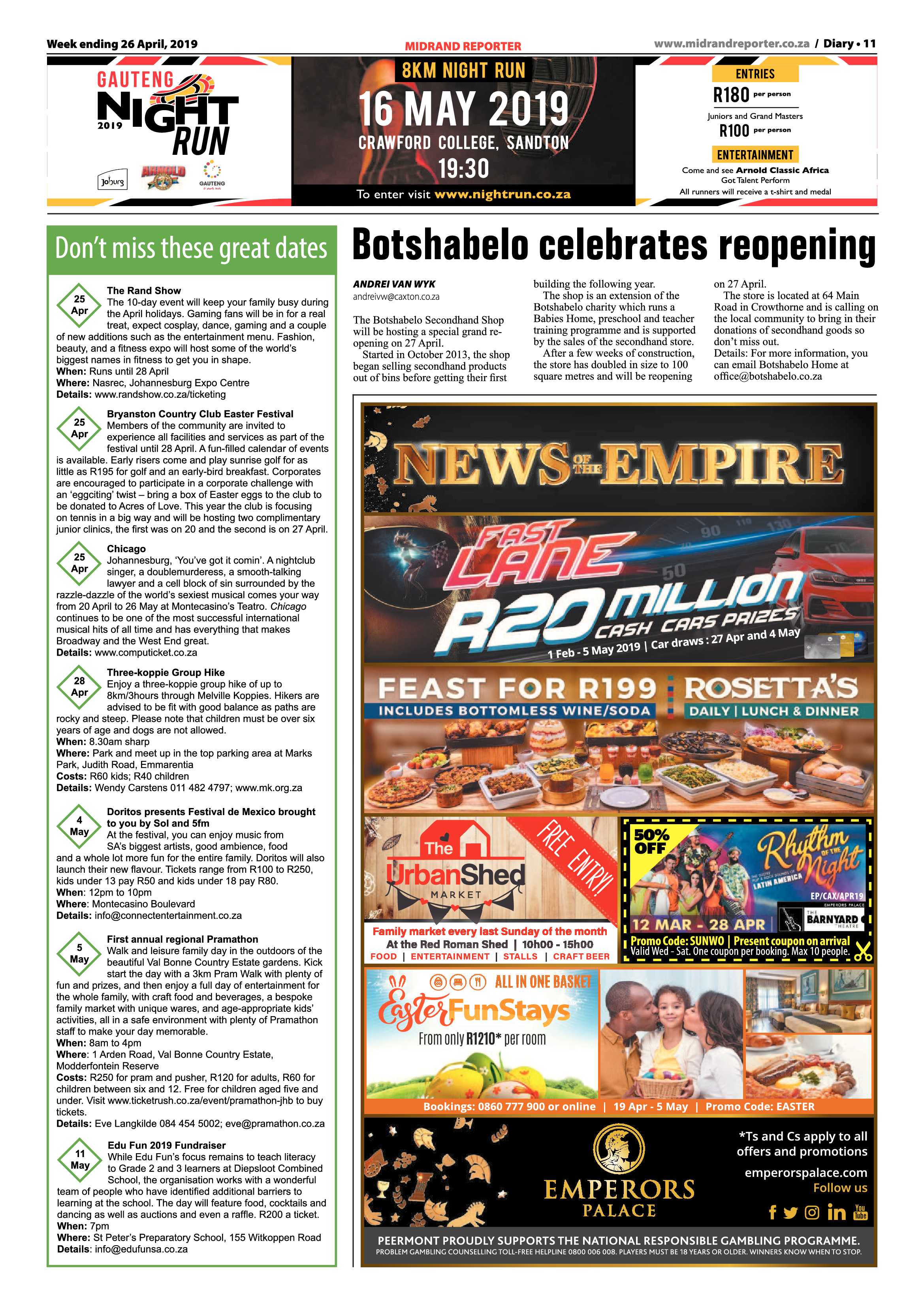 Midrand Reporter 26 April, 2019 page 11