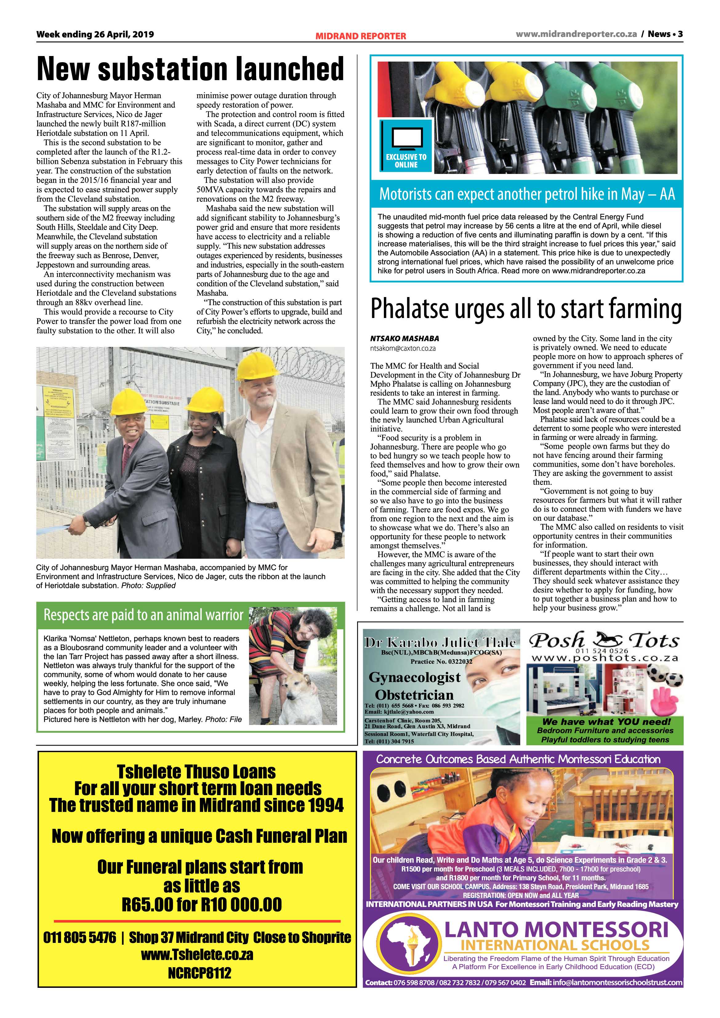 Midrand Reporter 26 April, 2019 page 3