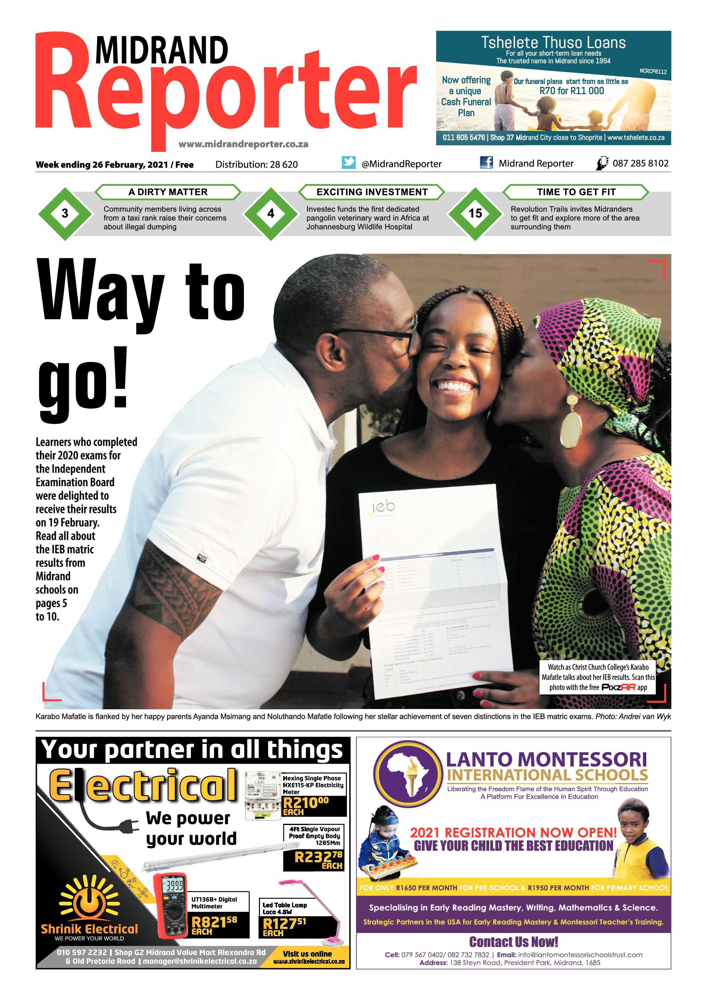 Midrand Reporter 26 February 2021 page 1