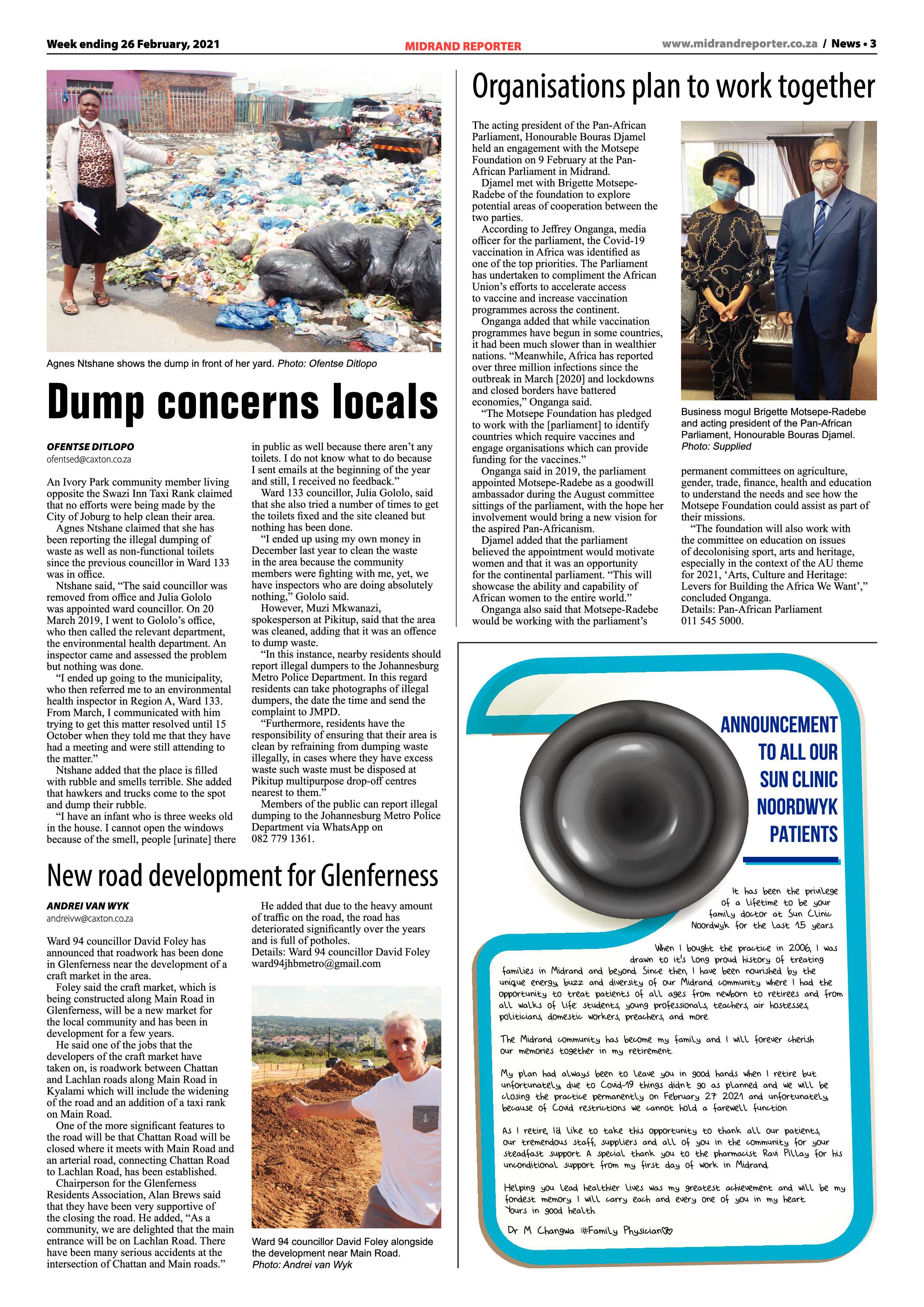 Midrand Reporter 26 February 2021 page 3
