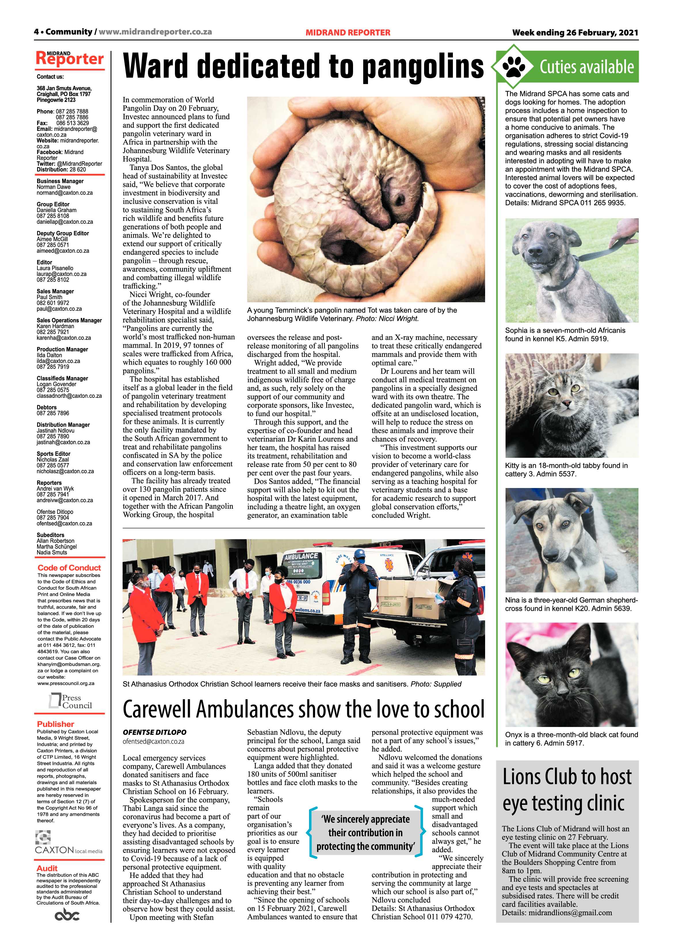 Midrand Reporter 26 February 2021 page 4