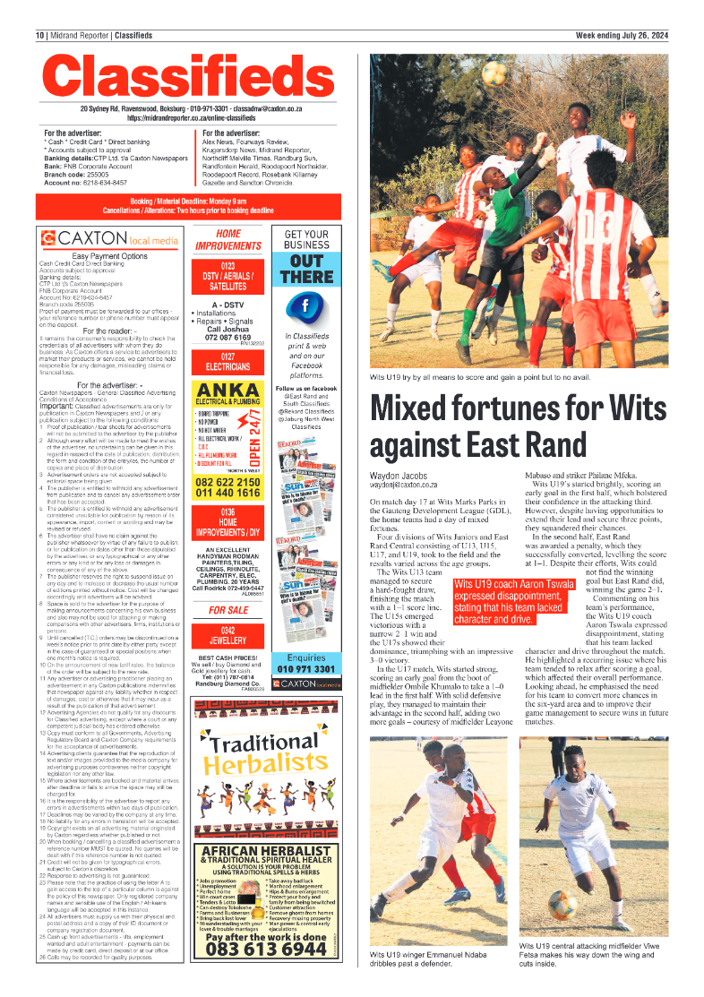 Midrand Reporter 26 July 2024 page 10