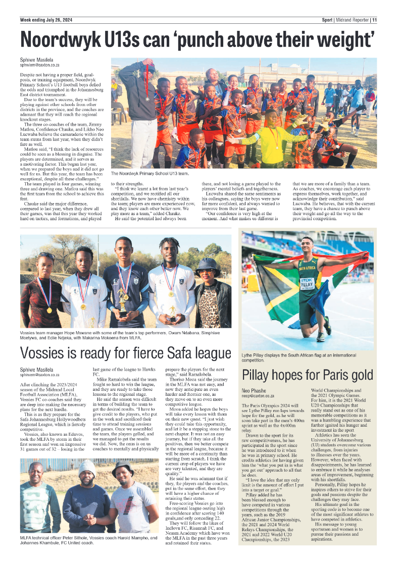 Midrand Reporter 26 July 2024 page 11