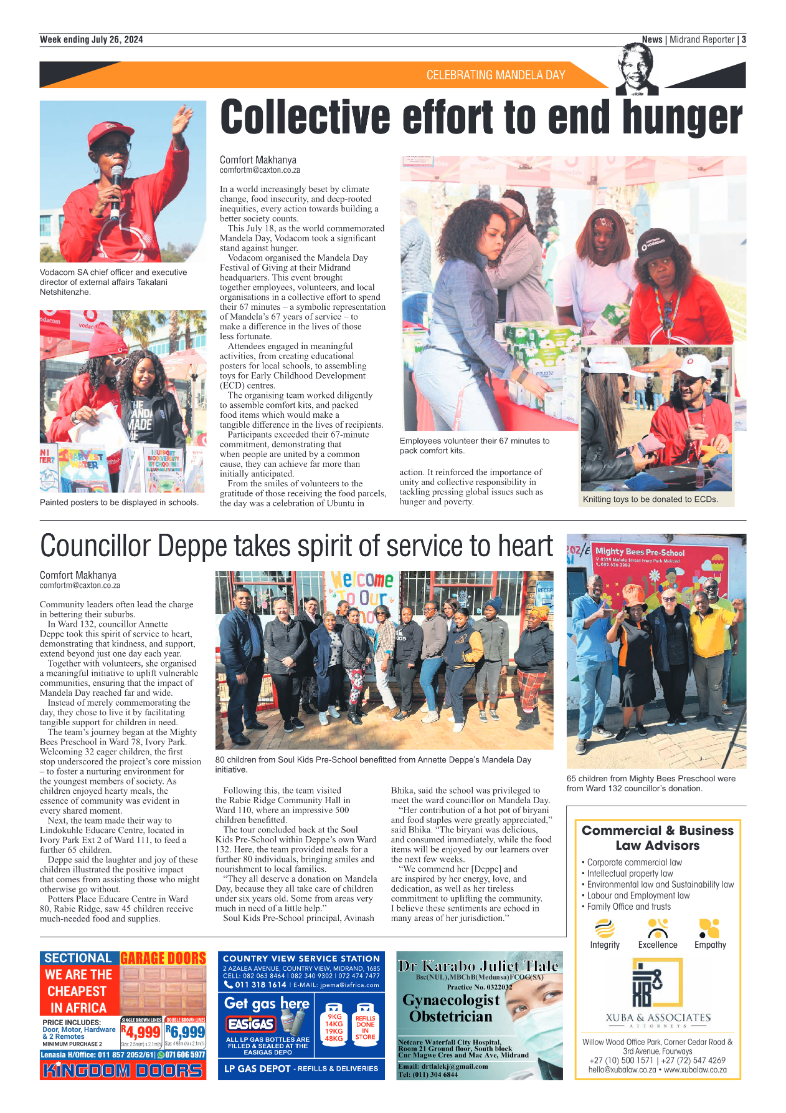 Midrand Reporter 26 July 2024 page 3