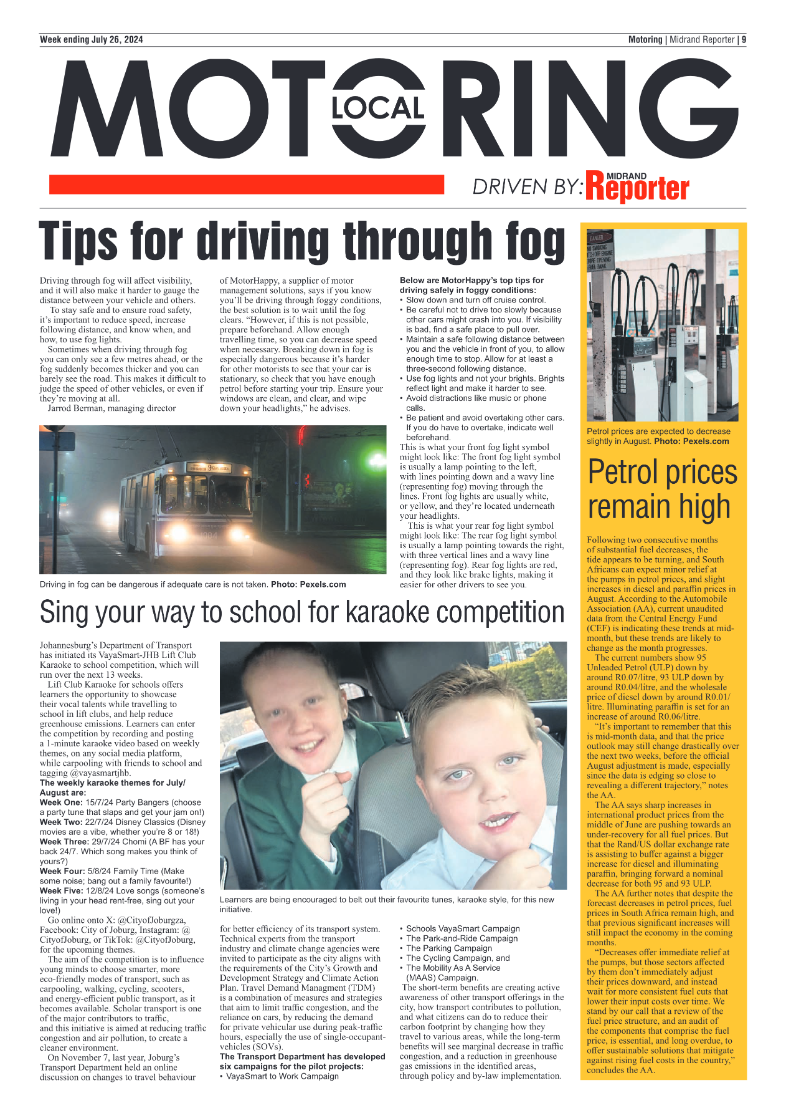 Midrand Reporter 26 July 2024 page 9