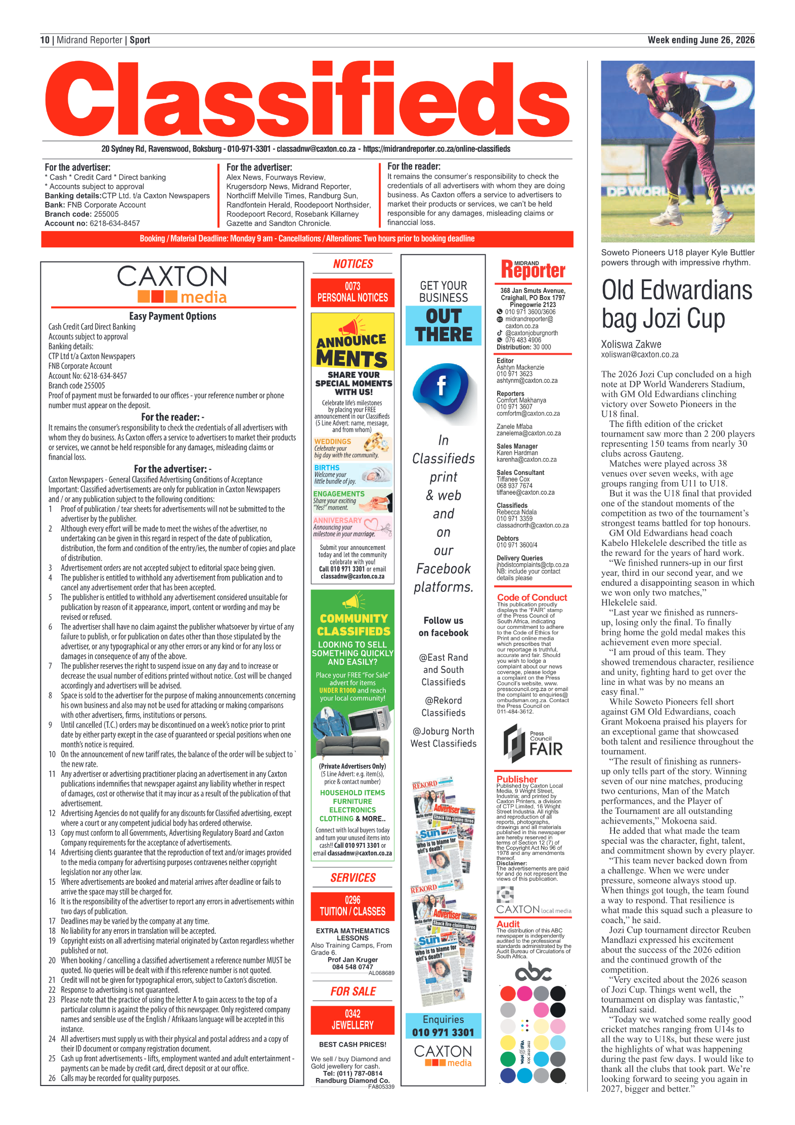 Midrand Reporter 26 June 2026 page 10