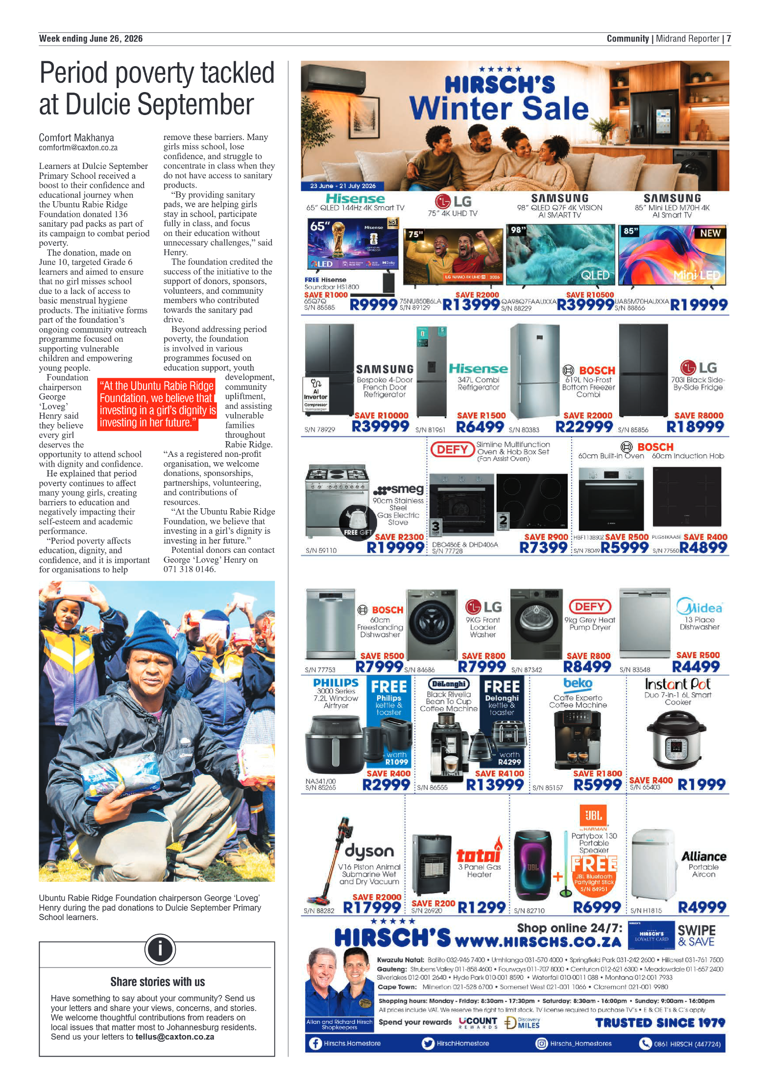 Midrand Reporter 26 June 2026 page 7