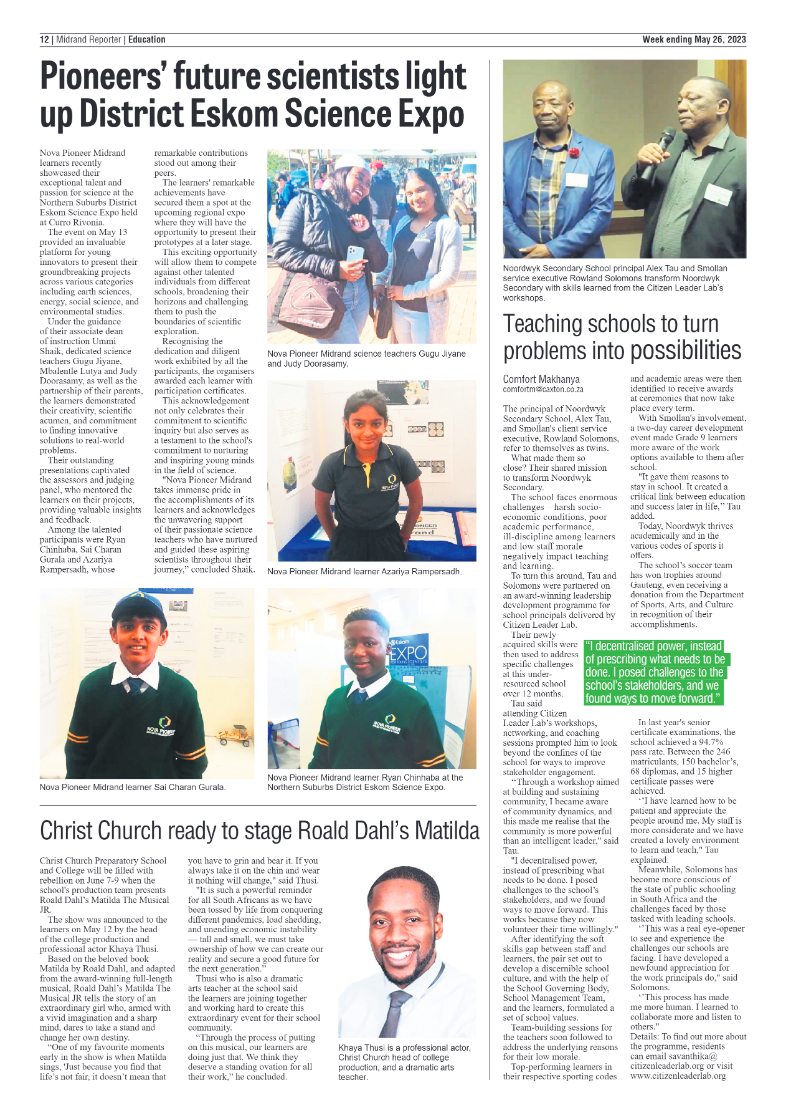 Midrand Reporter 26 May 2023 page 12