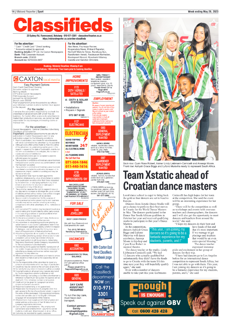 Midrand Reporter 26 May 2023 page 14