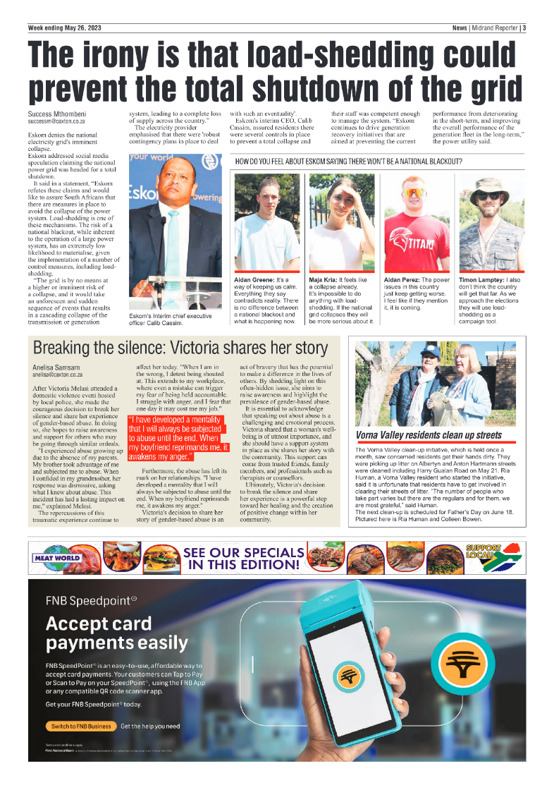 Midrand Reporter 26 May 2023 page 3