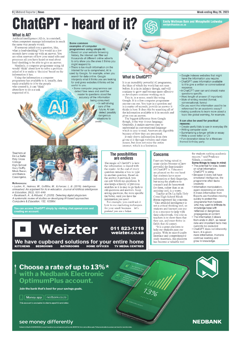 Midrand Reporter 26 May 2023 page 8