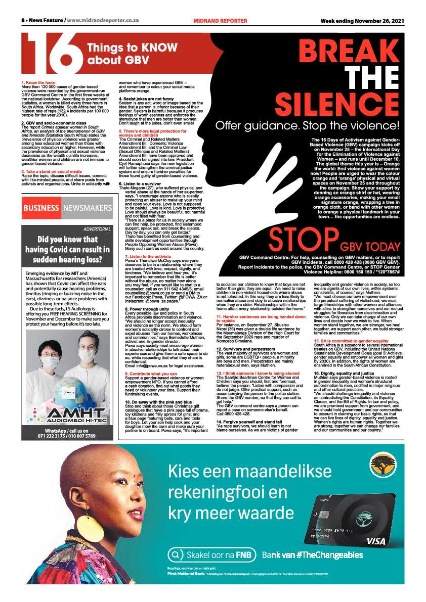 Midrand Reporter 26 November 2021 page 10