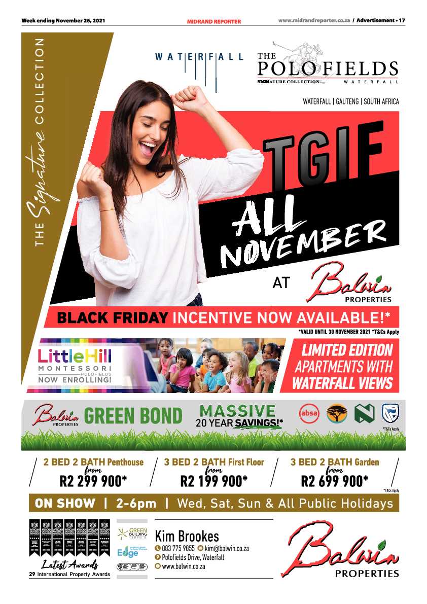 Midrand Reporter 26 November 2021 page 19