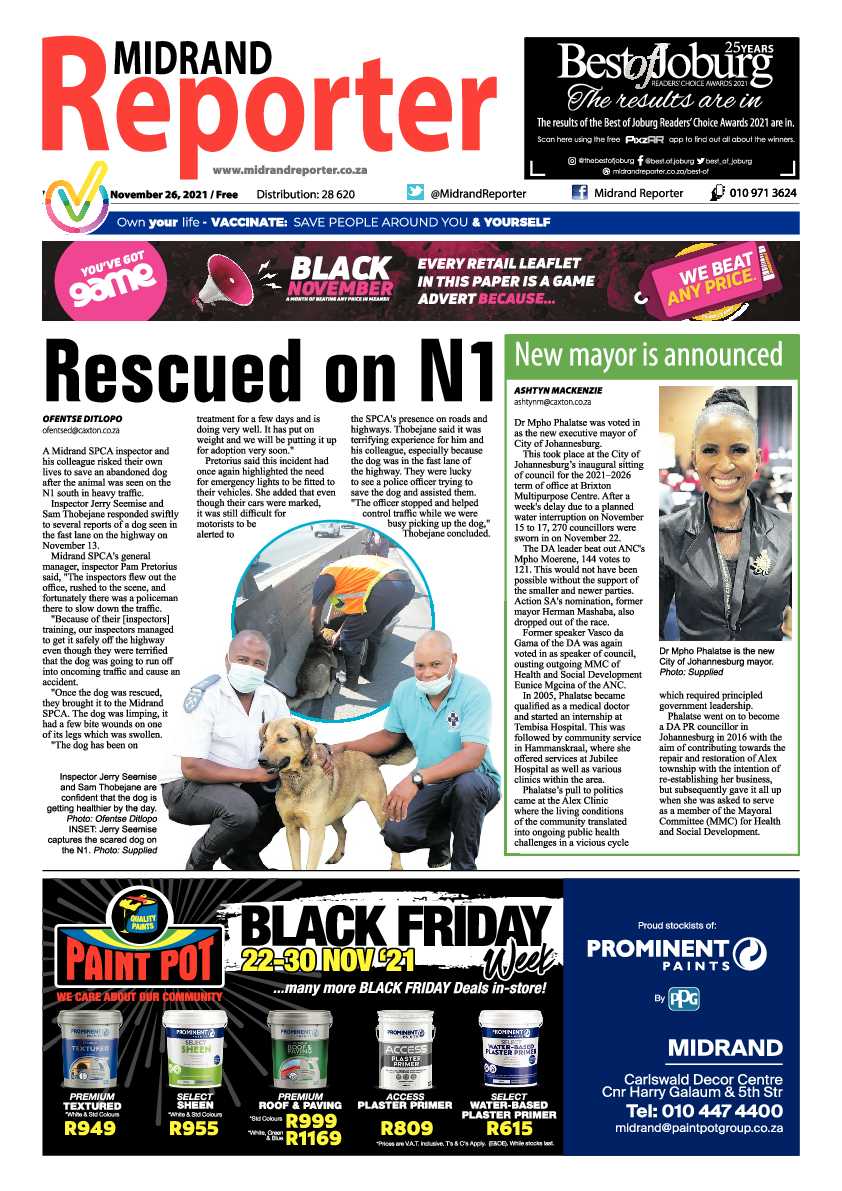 Midrand Reporter 26 November 2021 page 3