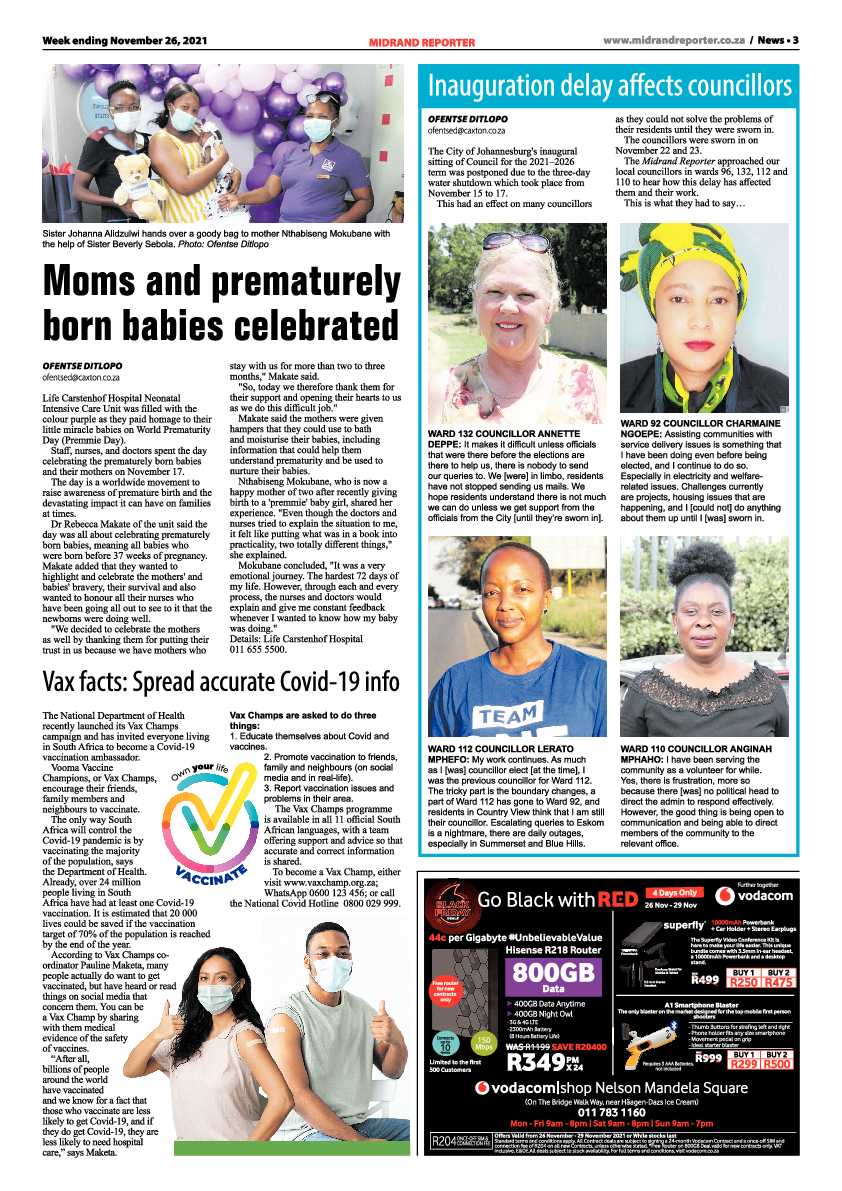 Midrand Reporter 26 November 2021 page 5