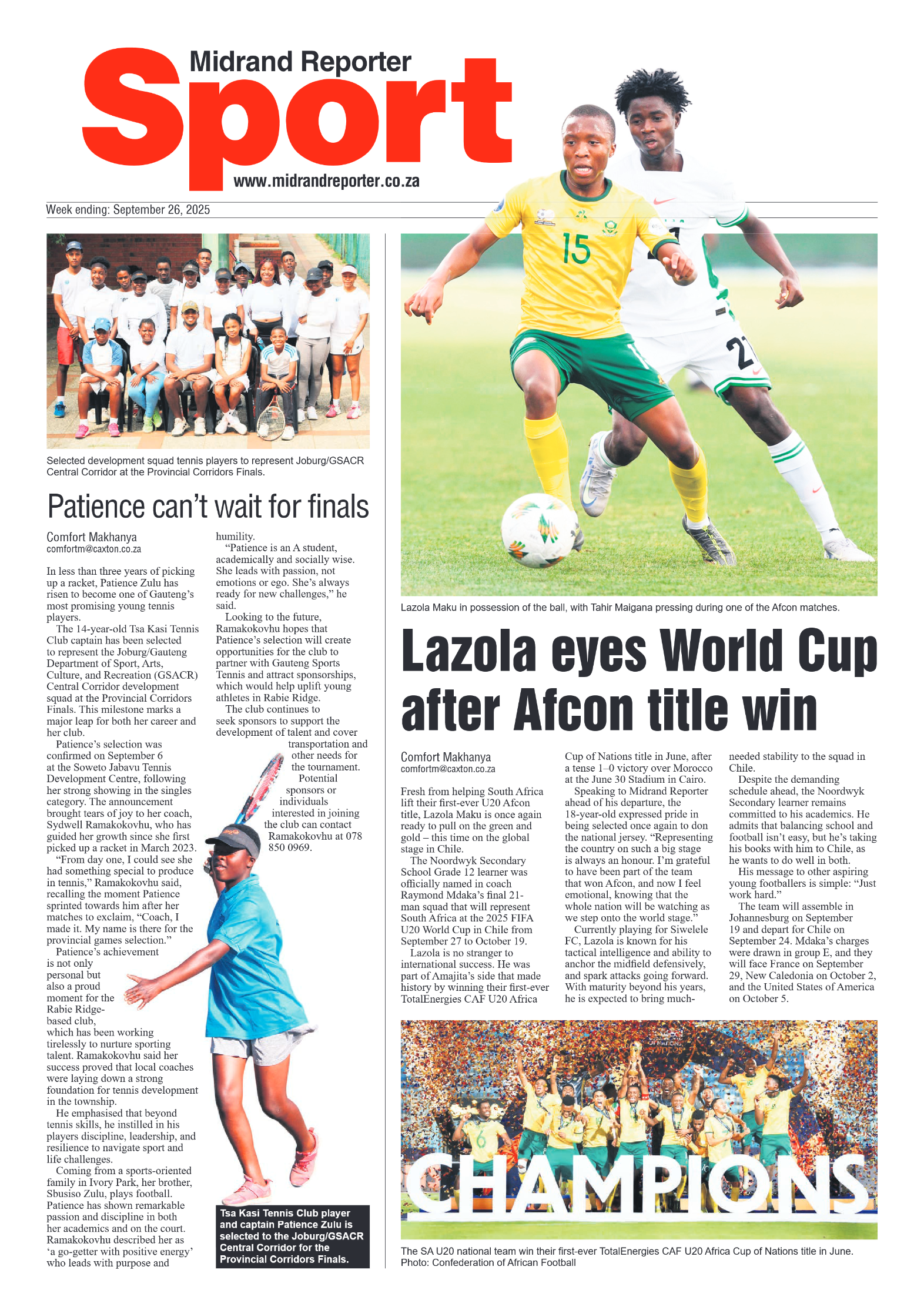 Midrand Reporter 26 September 2025 page 8