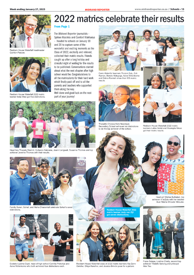 Midrand Reporter 27 Jan 2023 page 15