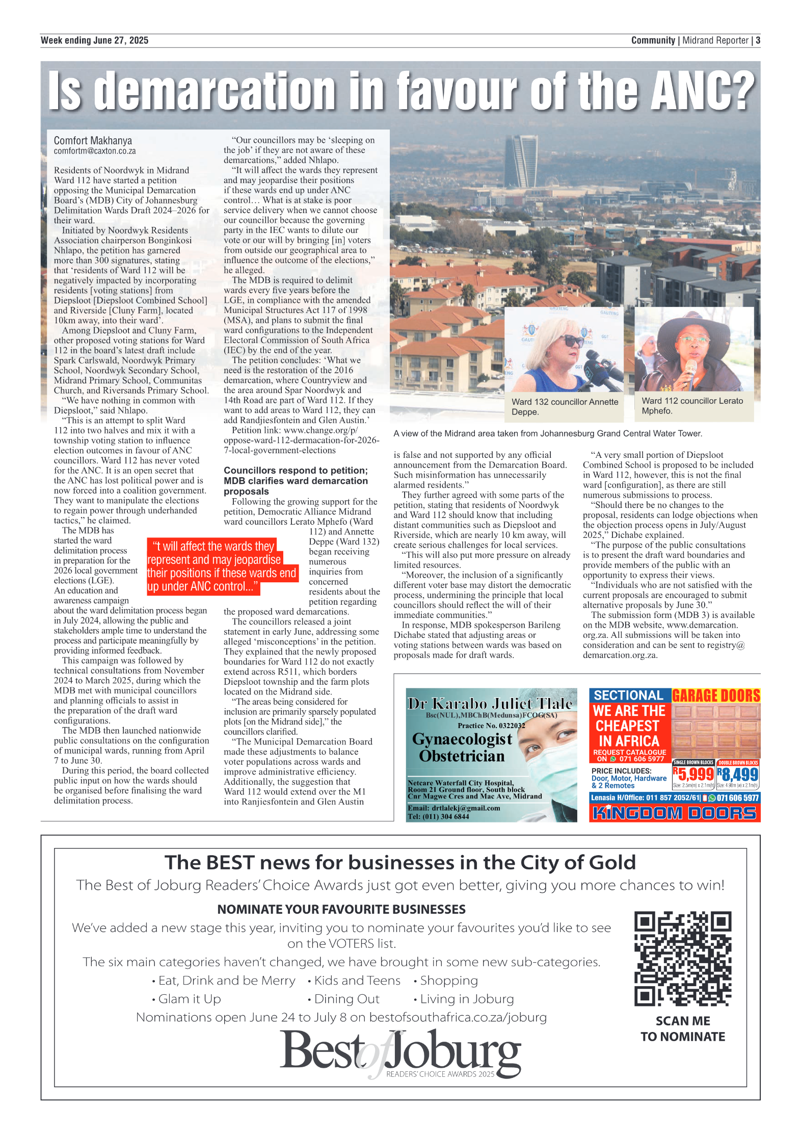 Midrand Reporter 27 June 2025 page 3