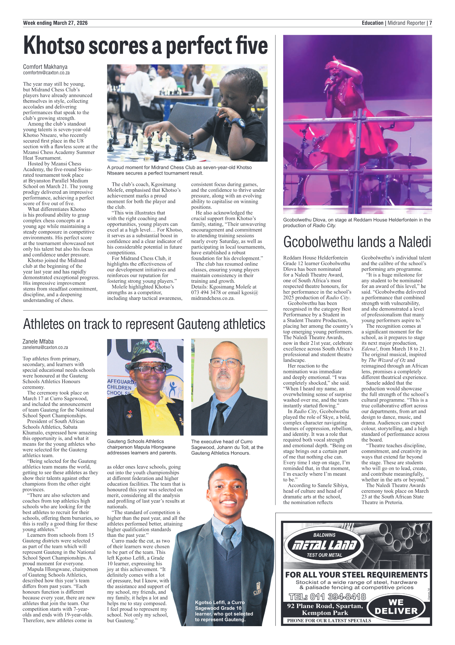 Midrand Reporter 27 March 2026 page 7
