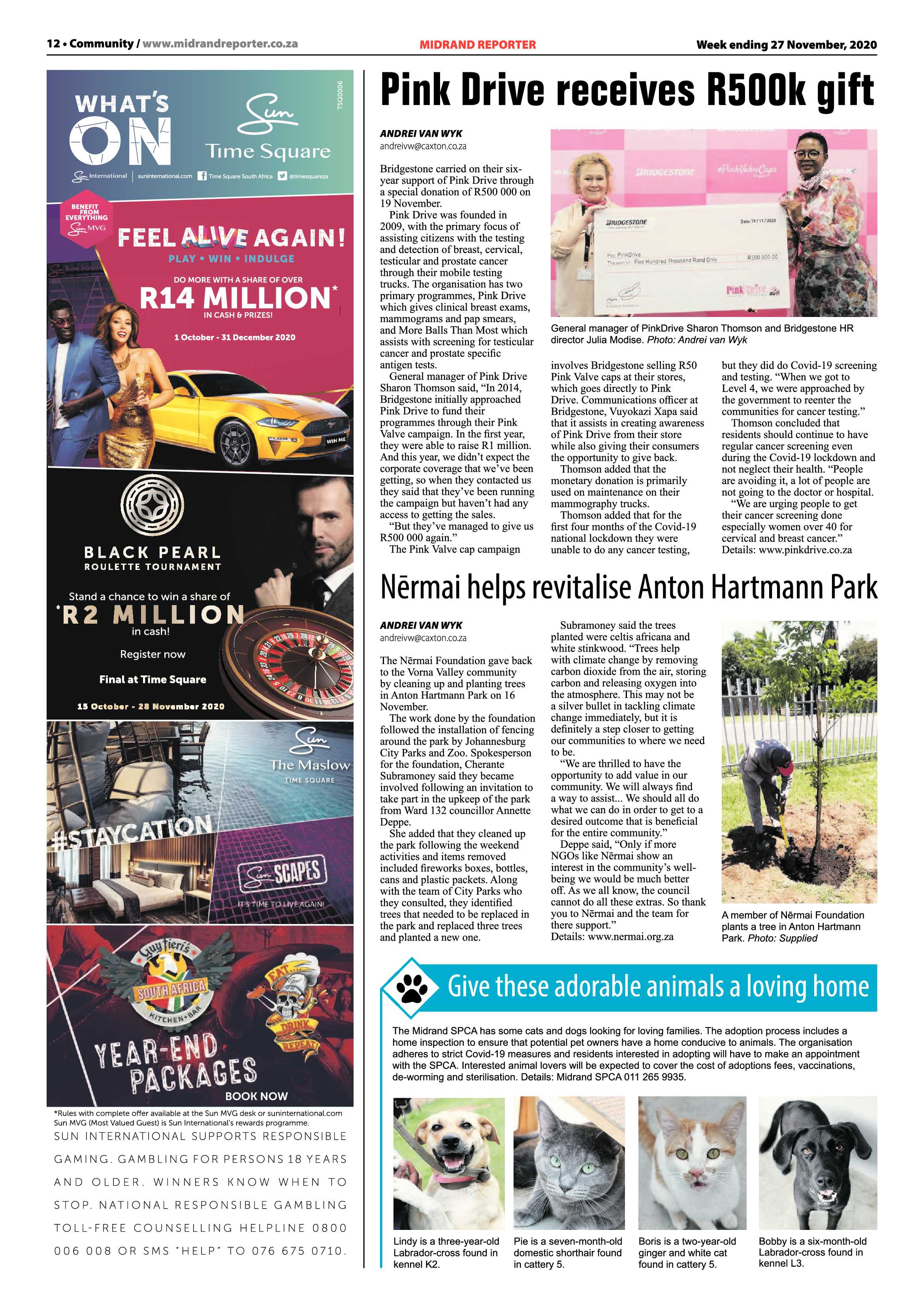 Midrand Reporter 27 November 2020 page 12