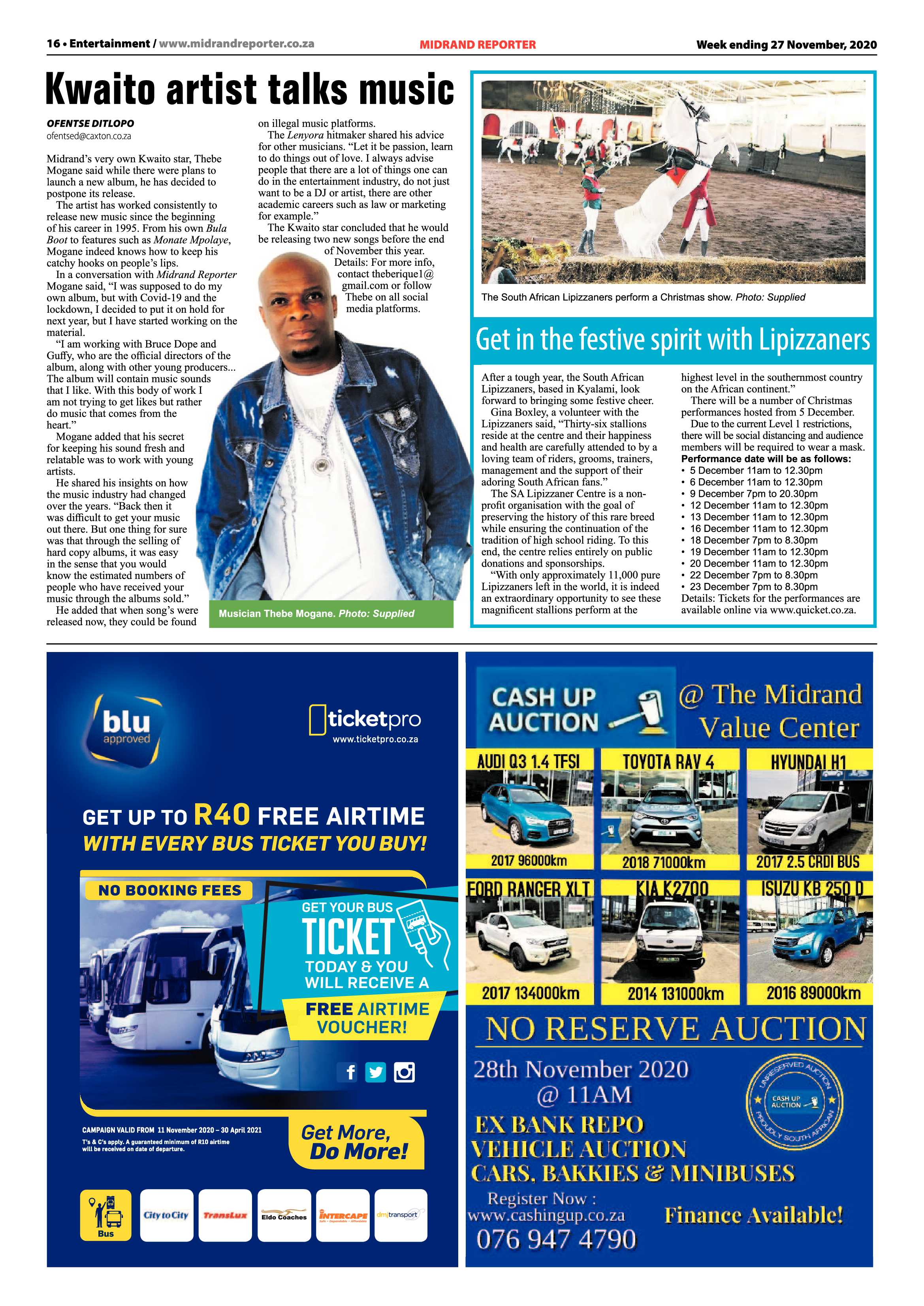 Midrand Reporter 27 November 2020 page 16