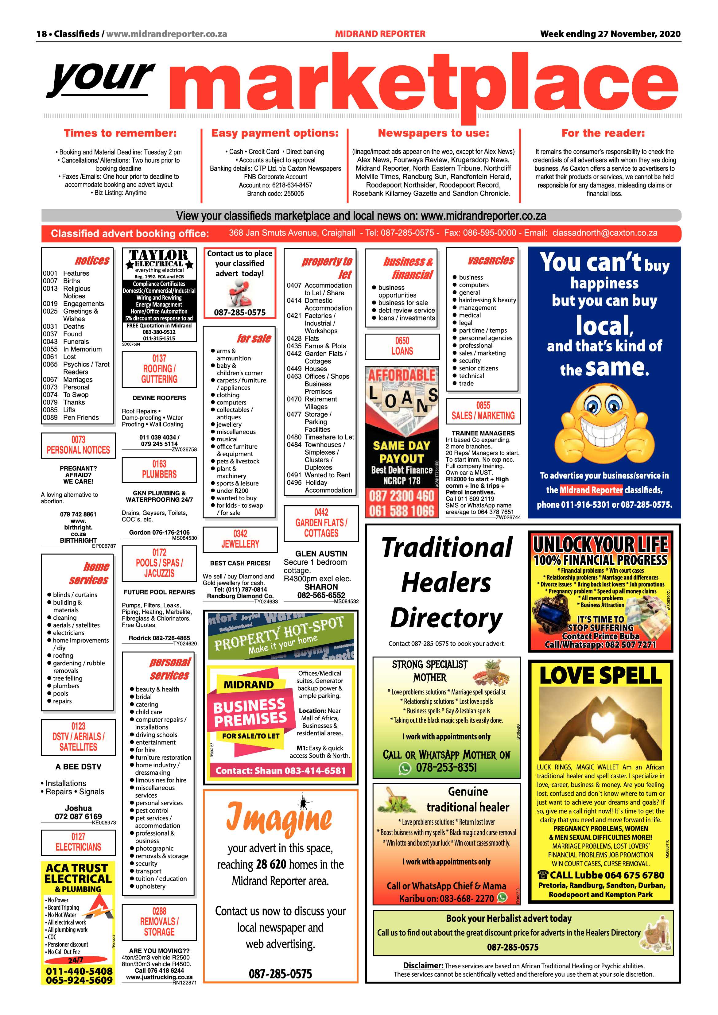 Midrand Reporter 27 November 2020 page 18