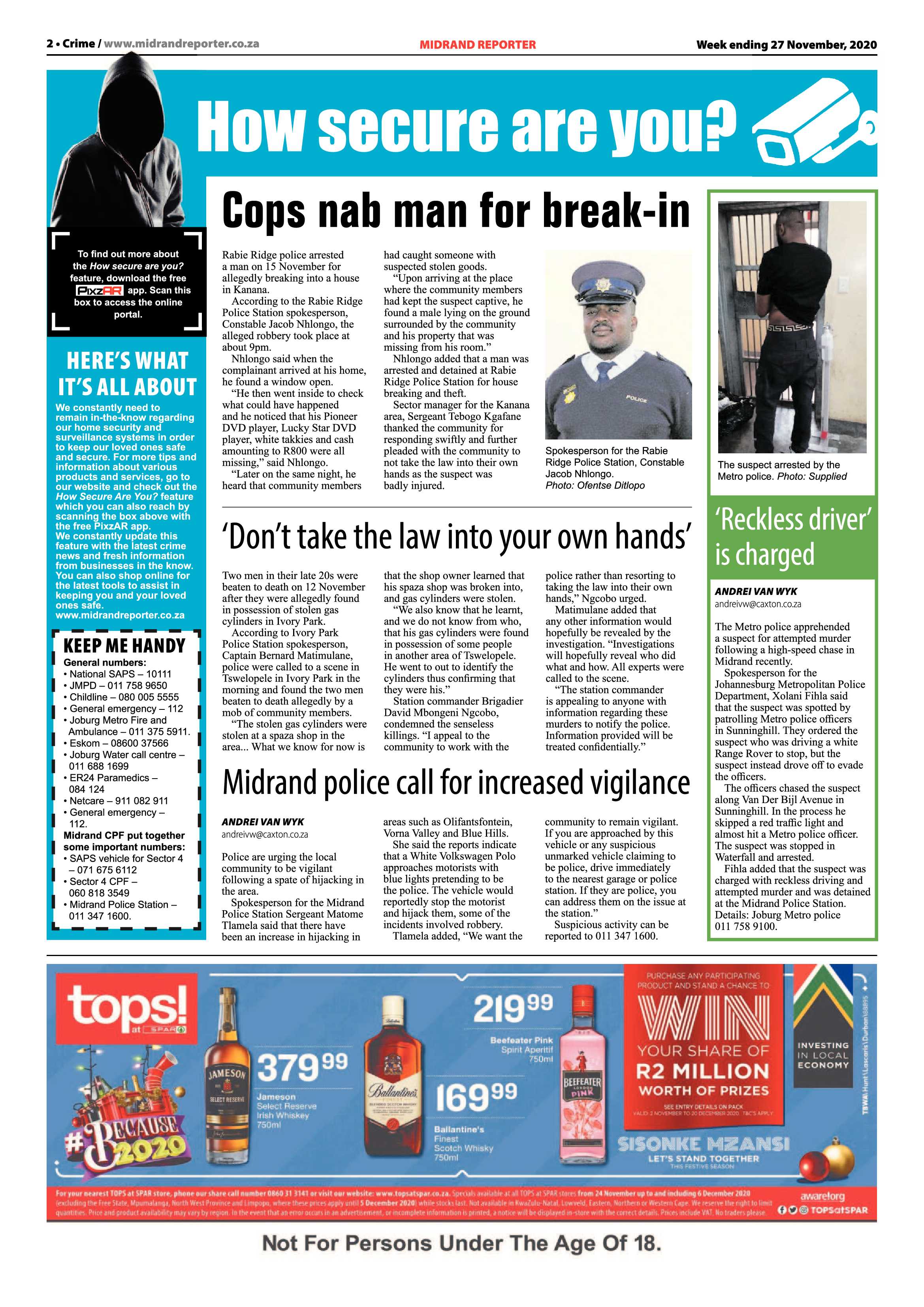 Midrand Reporter 27 November 2020 page 2