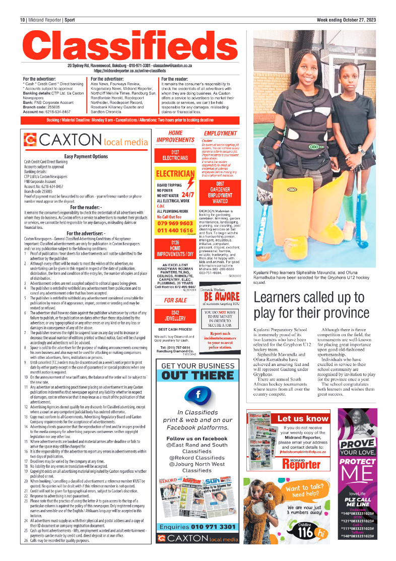 Midrand Reporter 27 October 2023 page 10