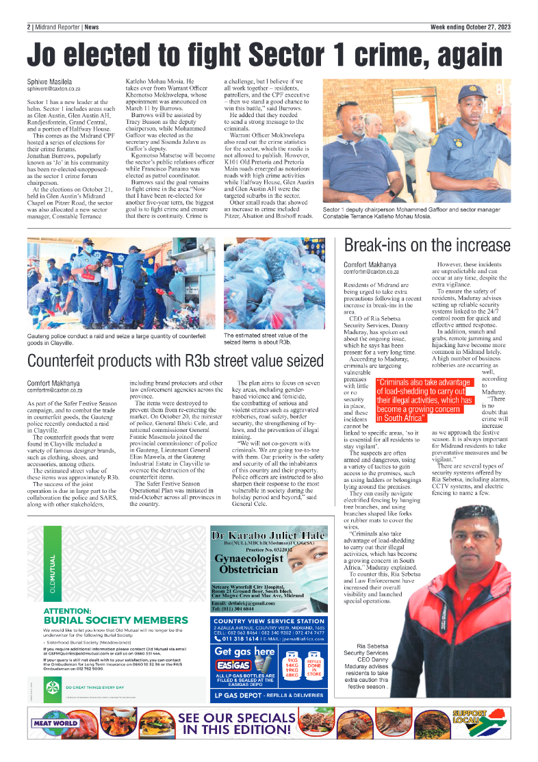 Midrand Reporter 27 October 2023 page 2