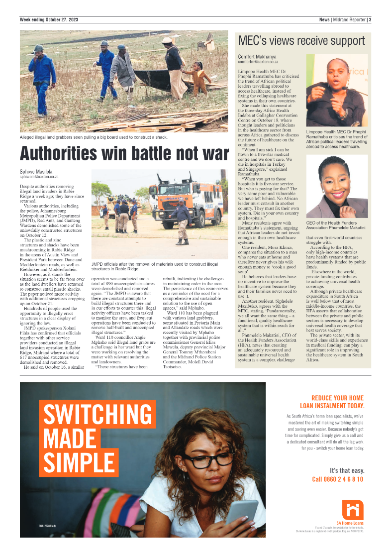 Midrand Reporter 27 October 2023 page 3