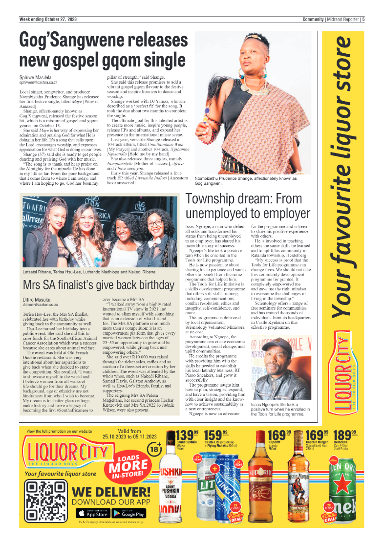 Midrand Reporter 27 October 2023 page 5