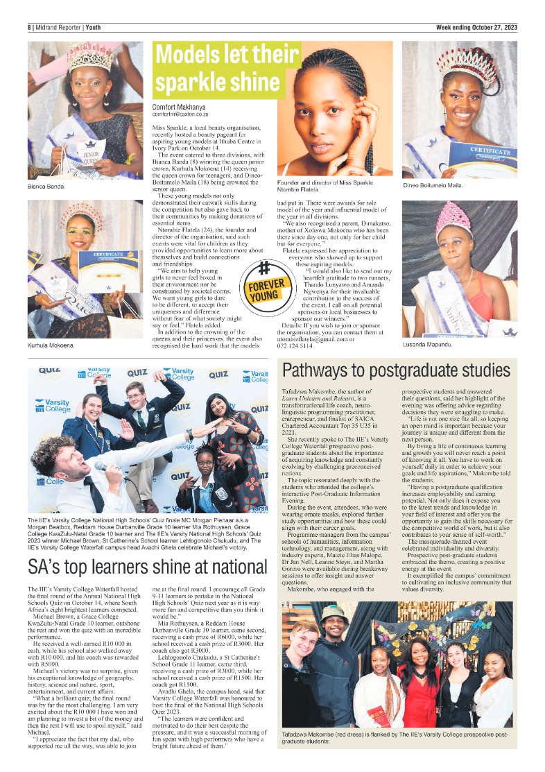 Midrand Reporter 27 October 2023 page 8