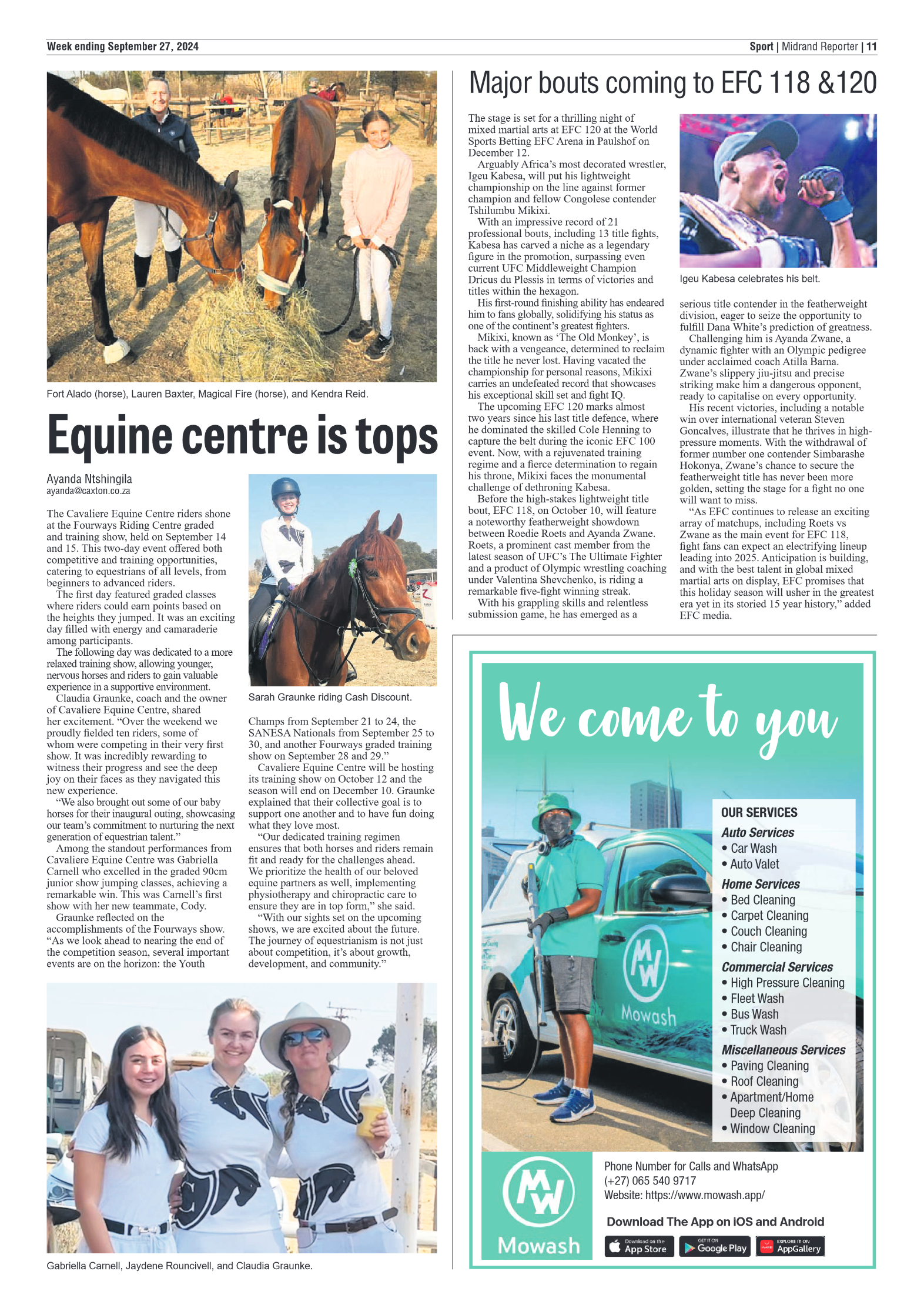Midrand Reporter 27 September 2024 page 11