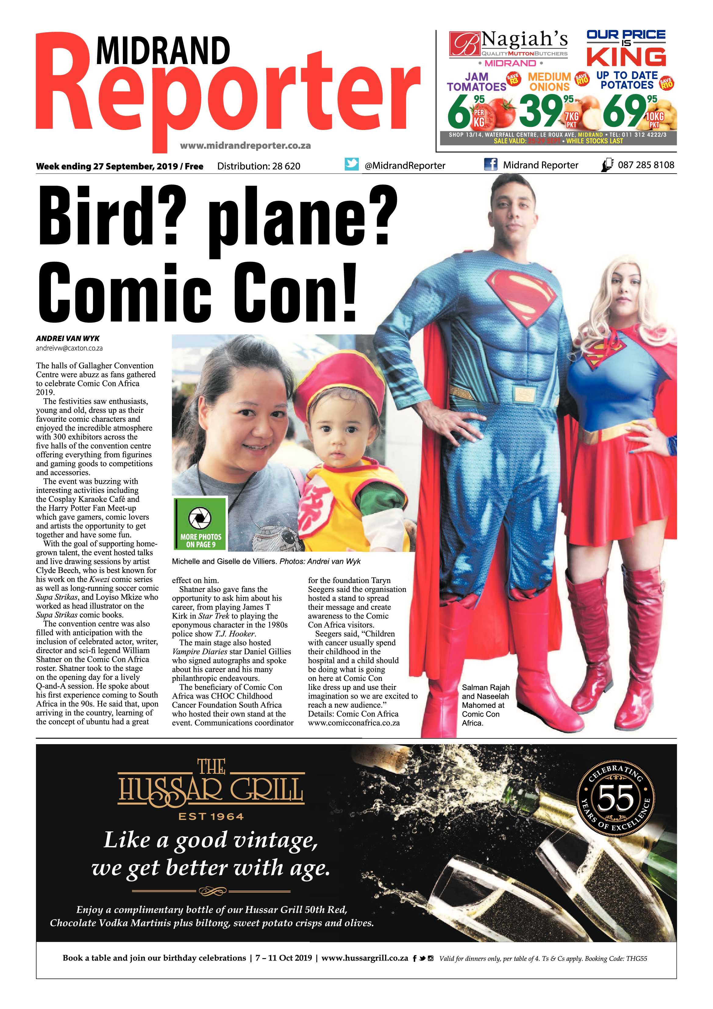 Midrand Reporter 27 September, 2019 page 1