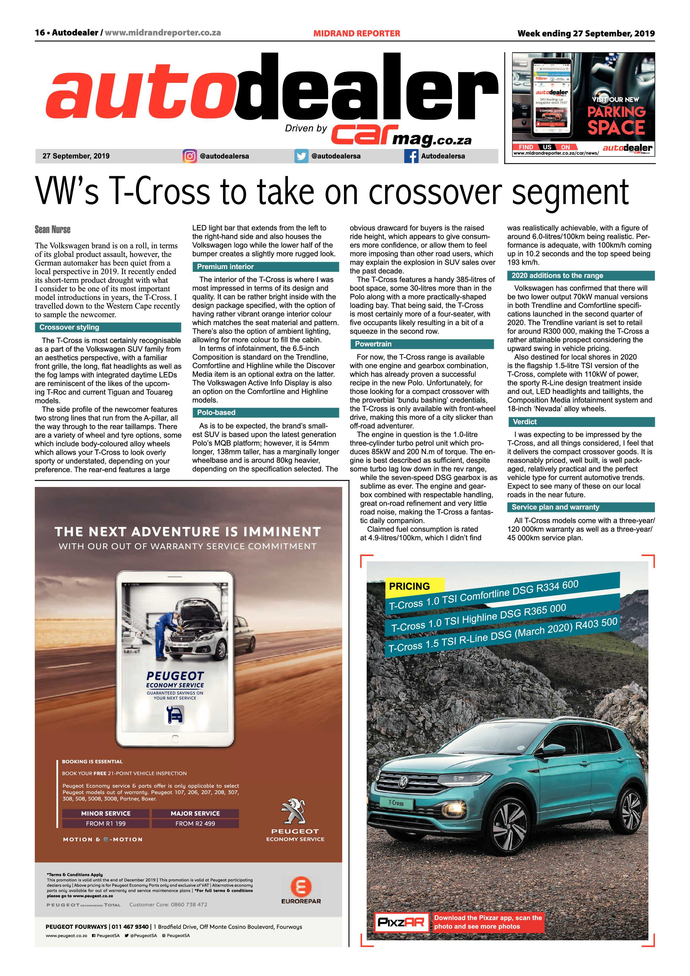 Midrand Reporter 27 September, 2019 page 15