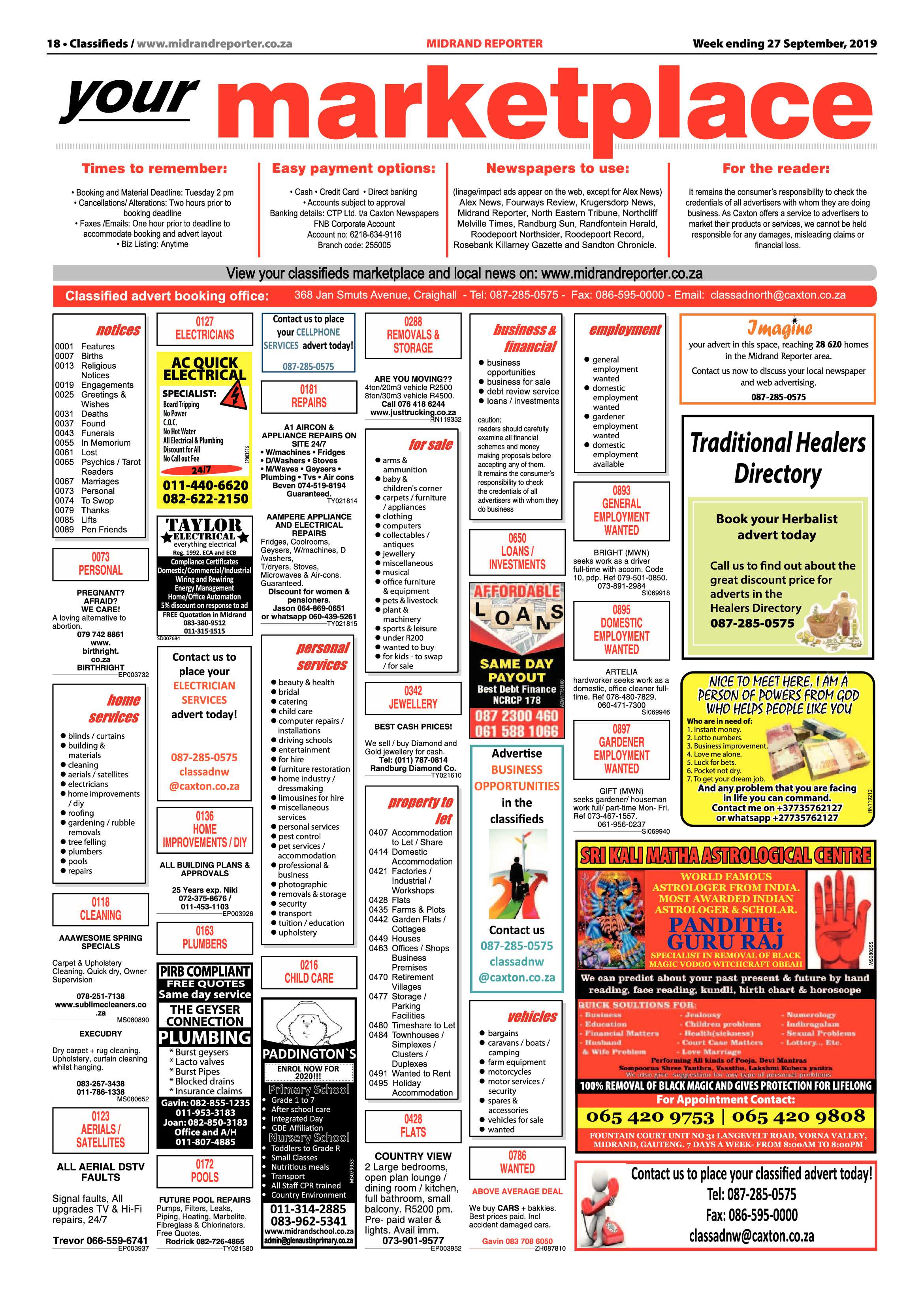 Midrand Reporter 27 September, 2019 page 17