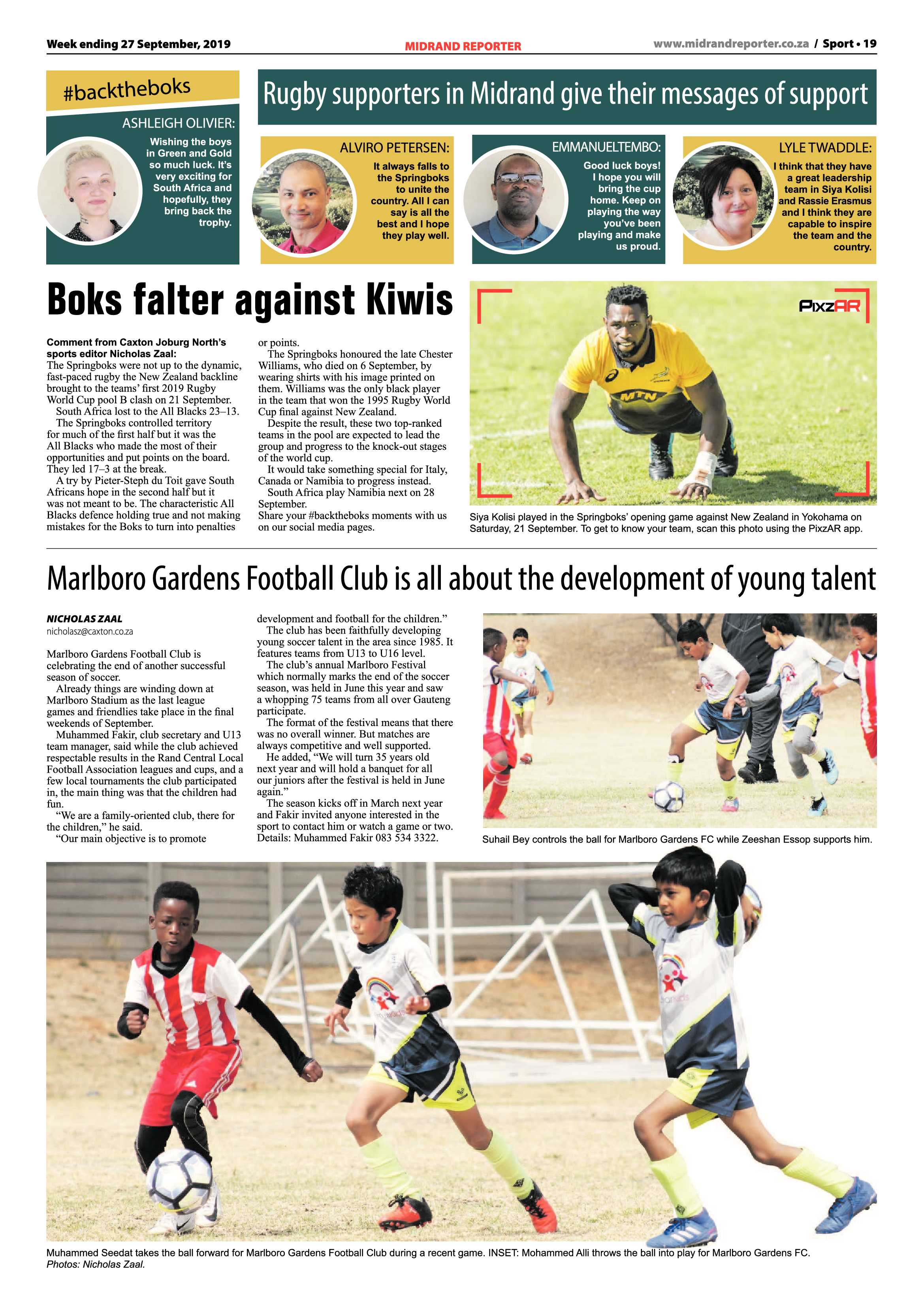 Midrand Reporter 27 September, 2019 page 18